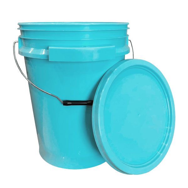 Lee Fisher Sports Bucket Lee Fisher Sports Bucket - 5 Gallon Metal Handle iSmart Bucket with Lid, Aqua Blue Color