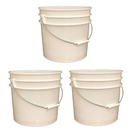 Lee Fisher Sports Bucket Lee Fisher Sports Bucket - Metal Handle without Lid, White