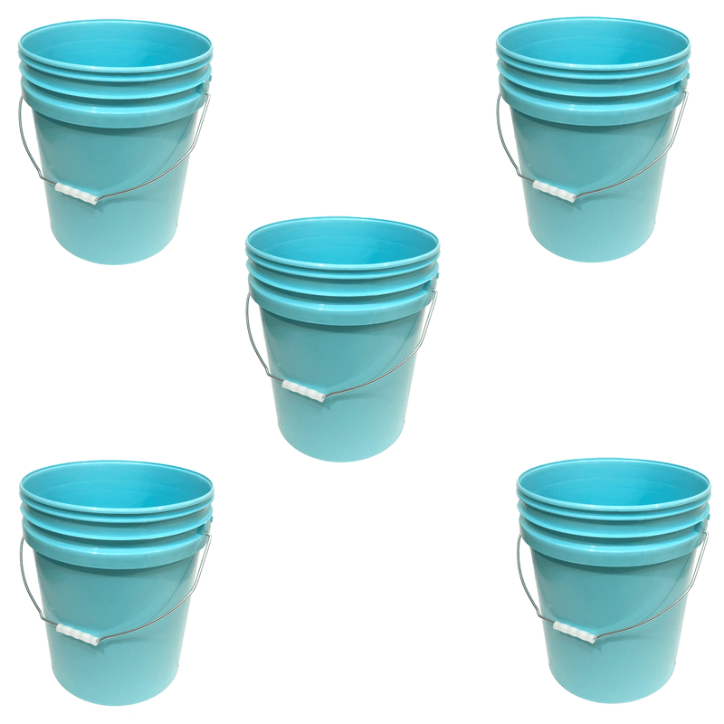 Lee Fisher Sports Bucket - Metal Handle Without Lid, Blue 5 Gallon / 1