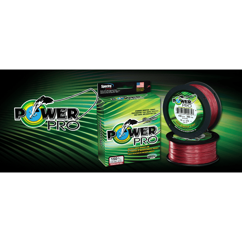 Power Pro Spectra Braided Fishing Line 30Lb 1500Yd Vermillion Red